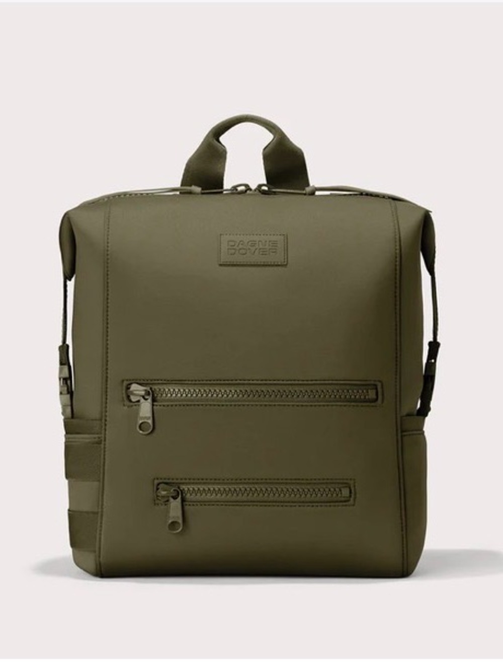 Dagne Dover Olive Green Square Nappy Backpack